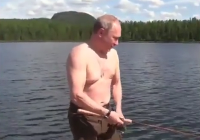 Koʻrib yoqa ushlaysiz: Vladimir Putinning “baliq ovi” (video) фото