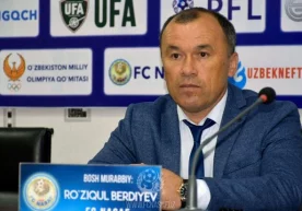 “Насаф” клуби бош мураббийи Рўзиқул Бердиев Суперлига