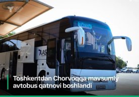 Toshkentdan Chorvoqqa avtobus qatnovi boshlandi фото