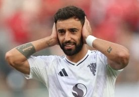 El centrocampista del Manchester United, Bruno Fernandes,