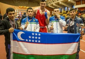 Латвия пойтахти Рига шаҳрида бокс бўйича ўтказилаётган