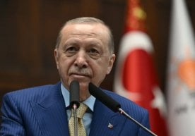 Der türkische Präsident Recep Tayyip Erdoğan drückte seine