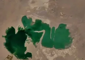 The emergence of a massive body of water in the Kyzylkum