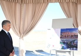 Ўзбекистон президенти Шавкат Мирзиёев Янги Тошкент шаҳрида