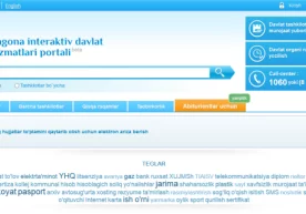 Ягона интерактив давлат хизматлари порталида