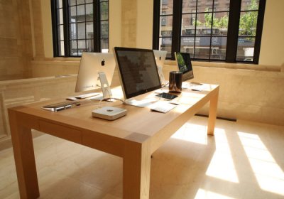 Apple қурилмаларни симсиз қувватлайдиган столни патентлади (фото) фото