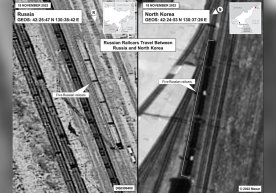 АҚШ Россия ва КХДР ўртасида ҳаракатланаётган поезднинг махфий суратини намойиш этди фото