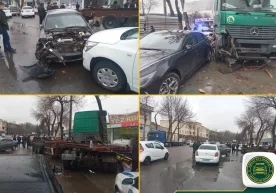 Toshkent shahri, Olmazor tumanida 4 ta avtomobil