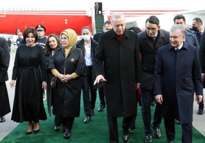 Туркия президенти Эрдўған Тошкентга етиб келди фото