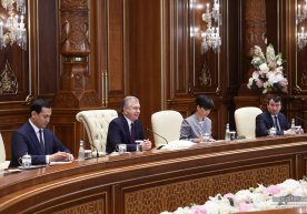 Шавкат Мирзиёев Валдис Домбровскис бошчилигидаги ЕИ делегациясини қабул қилди фото