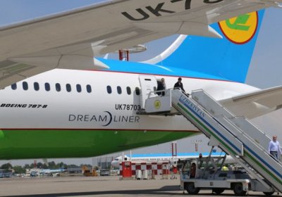 «O‘zbekiston havo yo‘llari» uchinchi «Dreamliner» samolyotini qabul qildi фото