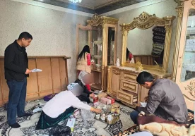 Фото: МИБ Андижон вилоятида келин эрининг уйидан сепларини