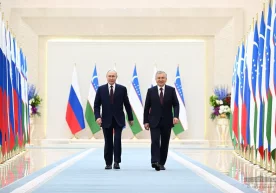 Фото: Президент матбуот хизмати Кўксарой қароргоҳида бўлиб