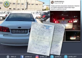Toshkentda avtomobilining davlat raqamiga o‘zgartirish