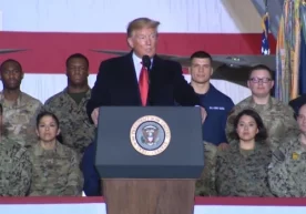 Кадр: CNN Президент Дональд Трамп АҚШ космик қўшин
