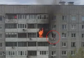 Самарадаги ўн қаватли турар жой биносида ёнғин содир