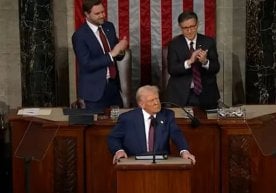 Donald Trump made a 100-minute address to Congress фото