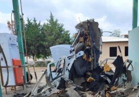 Qashqadaryodagi metan zapravkada Nexia-2 gaz balloni portlab ketdi фото