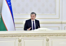 Shavkat Mirziyoyev raisligida videoselektor o‘tkazilmoqda фото