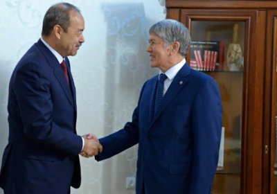 Абдулла Арипов Қирғизистон Президенти Алмазбек Атамбоев билан учрашди фото