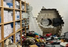 Der Diebstahl in einer Filiale der Sparkasse in