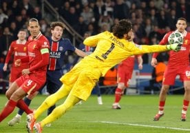 En el partido de ida de los cuartos de final de la UEFA