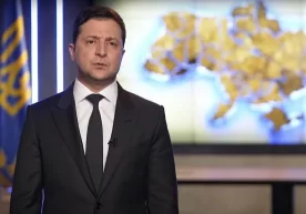 Украина президенти Владимир Зеленский мамлакат халқига