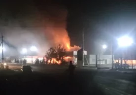 Фото: Видеодан кадр Тошкент вилояти Янгийўл туманида