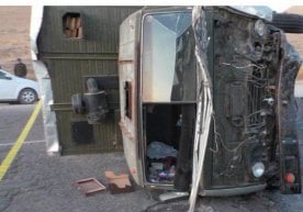 Деҳқонободда «Ласетти» автомобили «Камаз»ни ағдариб юборди фото