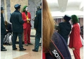 Тошкент метрополитенида ички ишлар ходимлари қуршовида