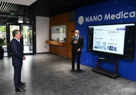 Президент Шавкат Мирзиёев Олмазор туманидаги «NANO Medical