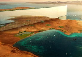 «The Line» денгиздан бошланади. Фото: neom.com Жаҳоннинг