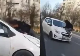Тошкентда Spark ҳайдовчиси севган қизини ўз автомобили