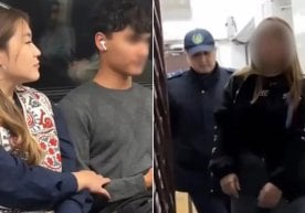 Қозоғистоннинг Олмаота шаҳрида полиция жамоат жойида