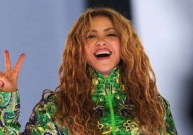 Famous Colombian singer Shakira presented a free concert