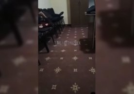 Koson hokimi o‘rinbosari murojaatchi bilan yotgan holda muloqot qildi (video) фото