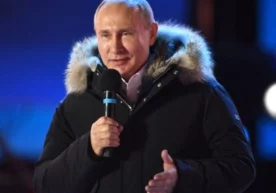 18 март куни сайловлардан сўнг ўз штабида чиқиш қилган