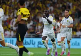 The central match between Al-Ittihad and Al-Nasr, part of