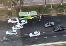 Тошкент шаҳрининг Юнусобод туманида йўловчи автобуси