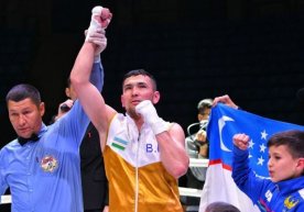 Баҳромжон Фозилов WBA Asia чемпионлик камари соҳиби бўлди фото