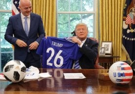 АҚШ президенти Доналд Трамп футбол тарихидаги энг йирик