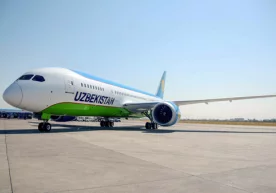 «Ўзбекистон ҳаво йўллари»нинг Boeing 787-8 самолёти
