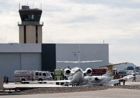 Plane crash at Arizona airport (video) фото