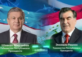 Ўзбекистон Президенти Шавкат Мирзиёев ва Тожикистон