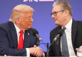 АҚШ президенти Доналд Трамп Буюк Британия бош вазири Кир