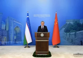 Ўзбекистон Республикаси президенти Шавкат Мирзиёев Хитой