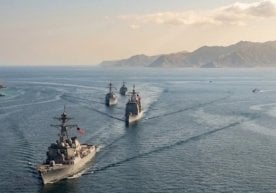 Amid escalating tensions in the Middle East, U.S. naval