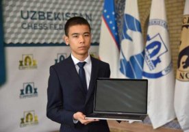 Jahon chempionini yenggan Shamsiddin Vohidov «MacBook Pro» bilan taqdirlandi фото