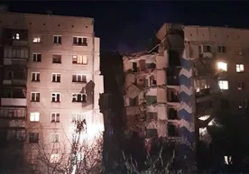 Фото: «Дождь» Россиянинг Магнитогорск шаҳрида газ портлаши