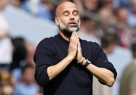 Manchester City teknik direktörü Pep Guardiola, forvet